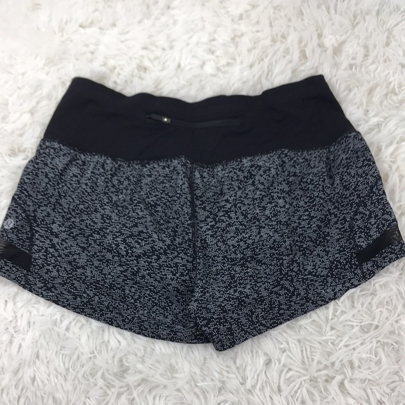 Lululemon Pace Perfect Short (3") Soundwave White Black / Black - Picture 3 of 6
